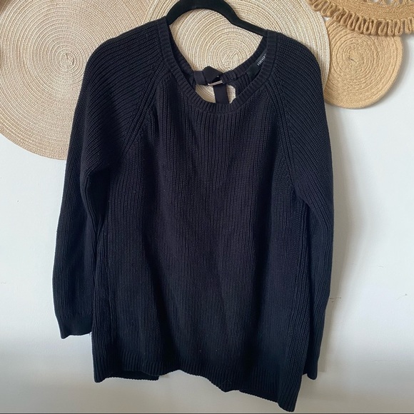 Forever 21 women’s knit open back black overhead sweater size large - Picture 7 of 7